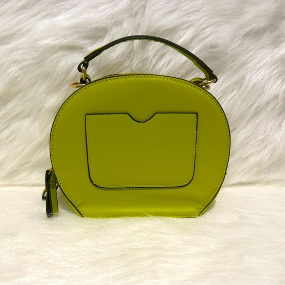 Spicy Lime Green Platform Sandals with Lime Green Fleur De Lis Crossbody - Picture 10 of 14